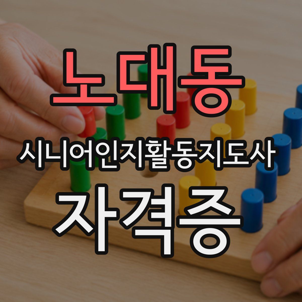 노대동 시니어인지활동지도사 자격증