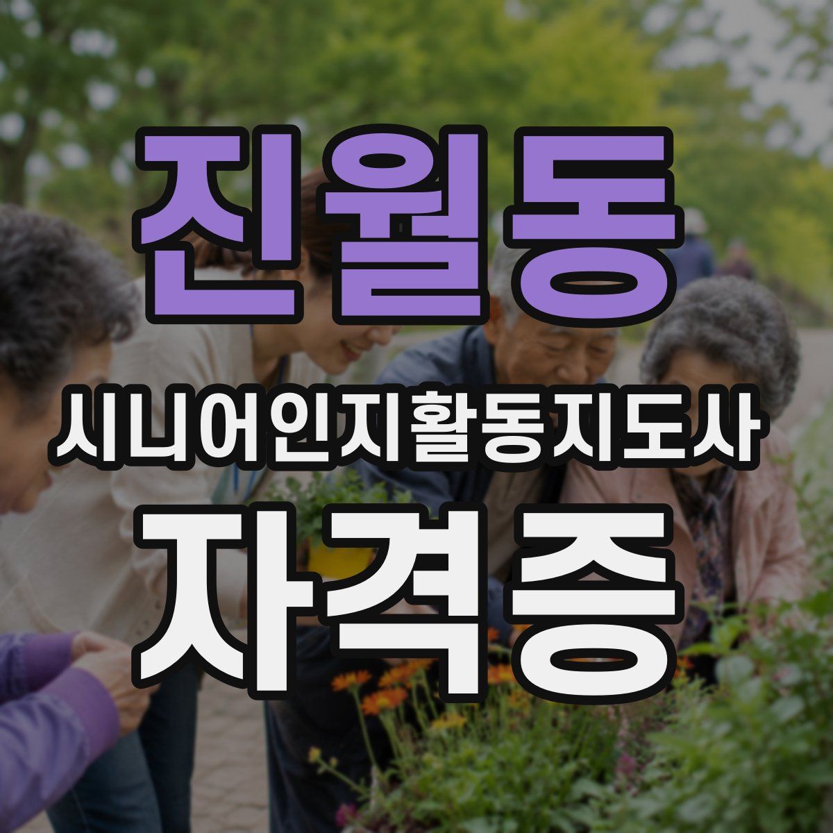 진월동 시니어인지활동지도사 자격증