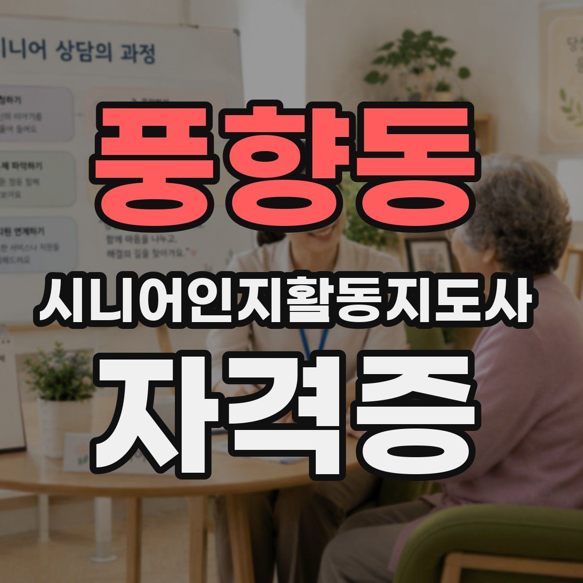 풍향동 시니어인지활동지도사 자격증