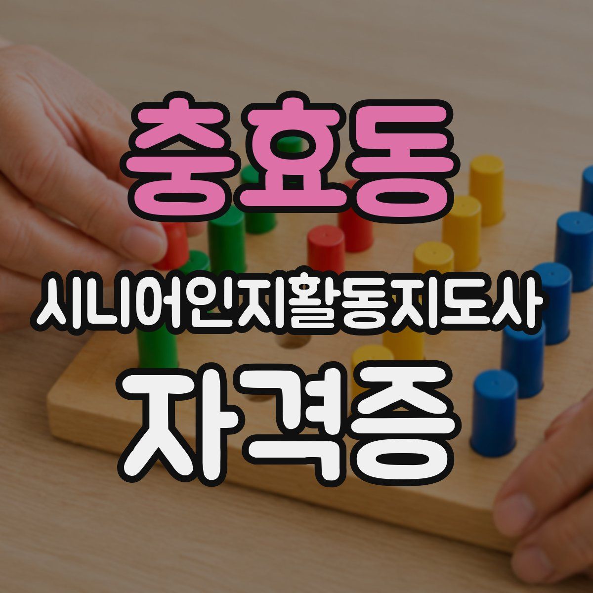 충효동 시니어인지활동지도사 자격증