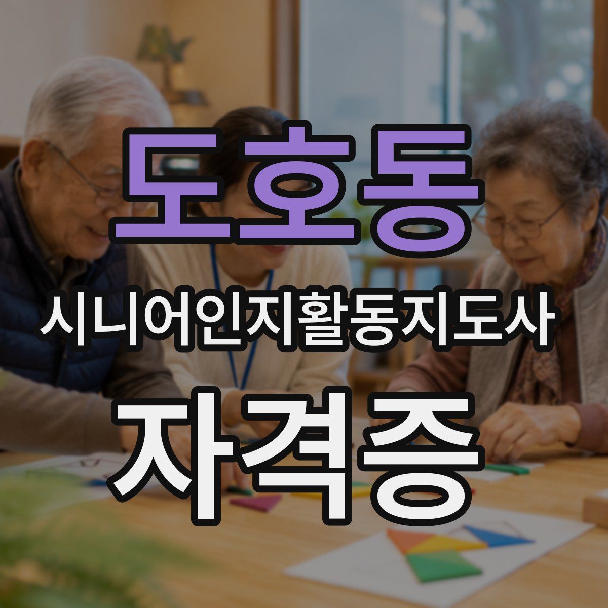 도호동 시니어인지활동지도사 자격증