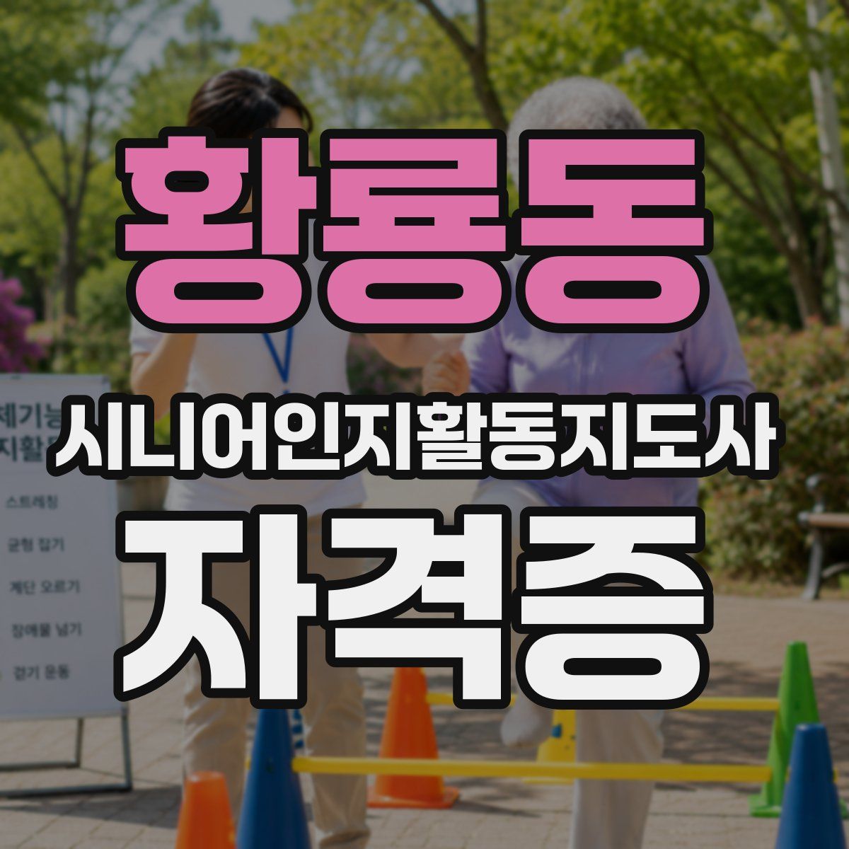 황룡동 시니어인지활동지도사 자격증