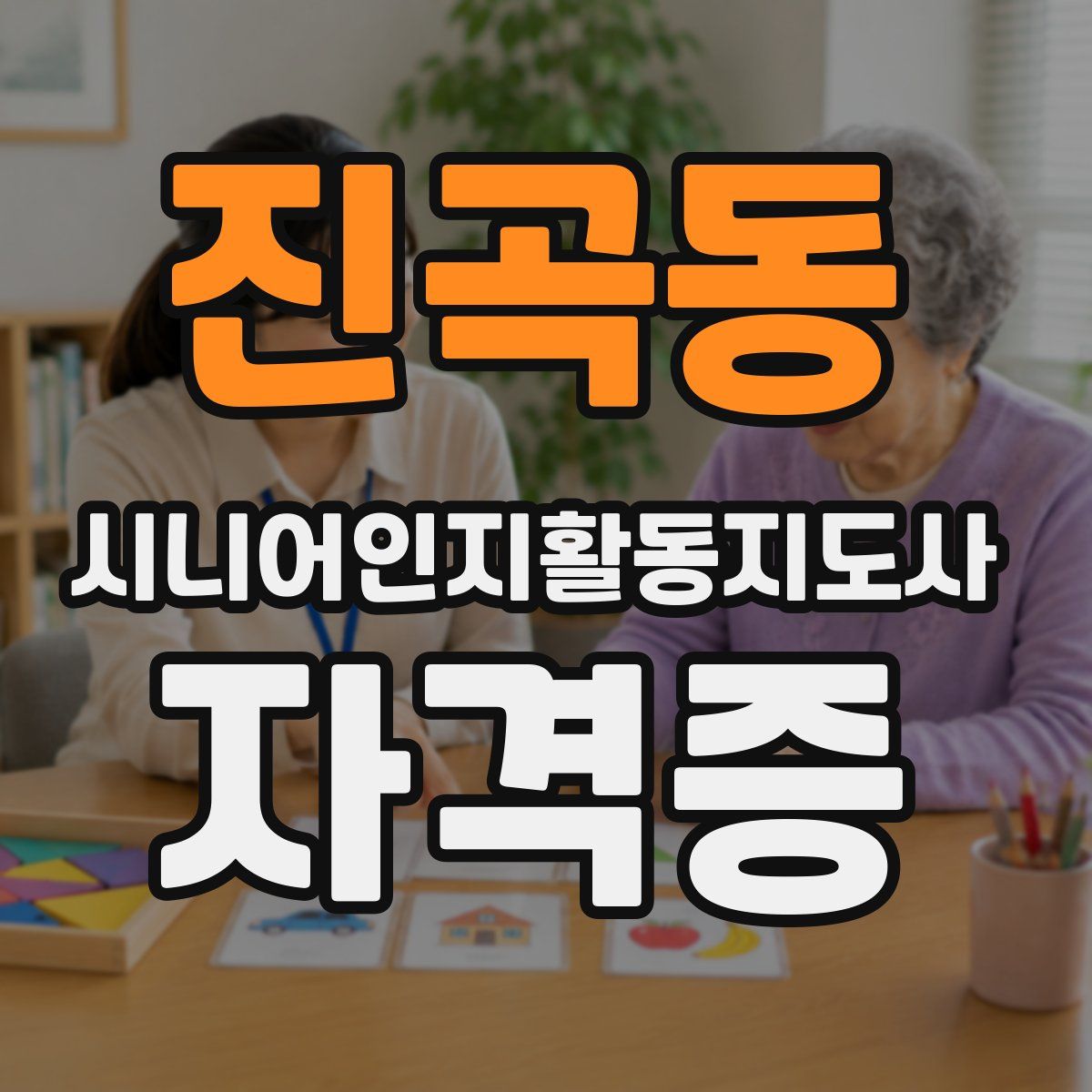 진곡동 시니어인지활동지도사 자격증