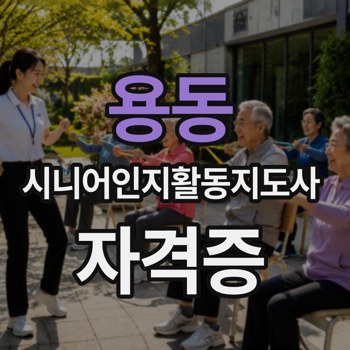 용동 시니어인지활동지도사 자격증