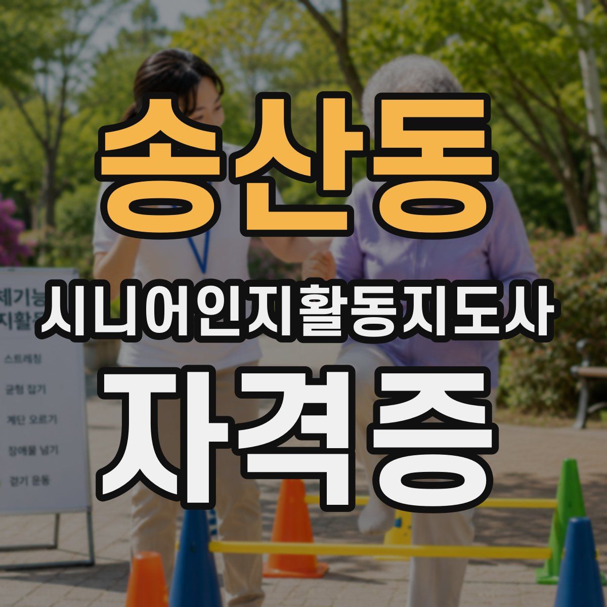 송산동 시니어인지활동지도사 자격증
