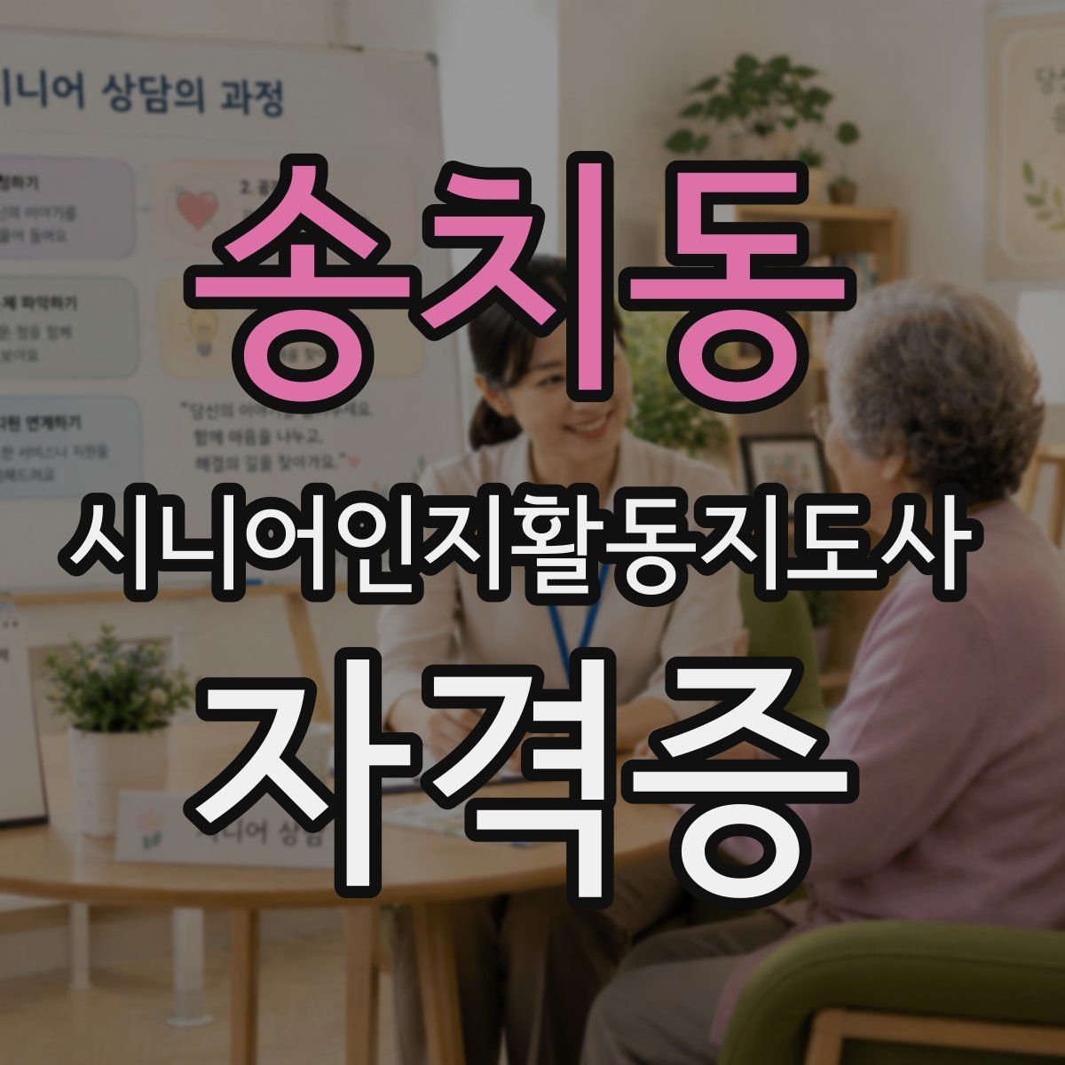 송치동 시니어인지활동지도사 자격증