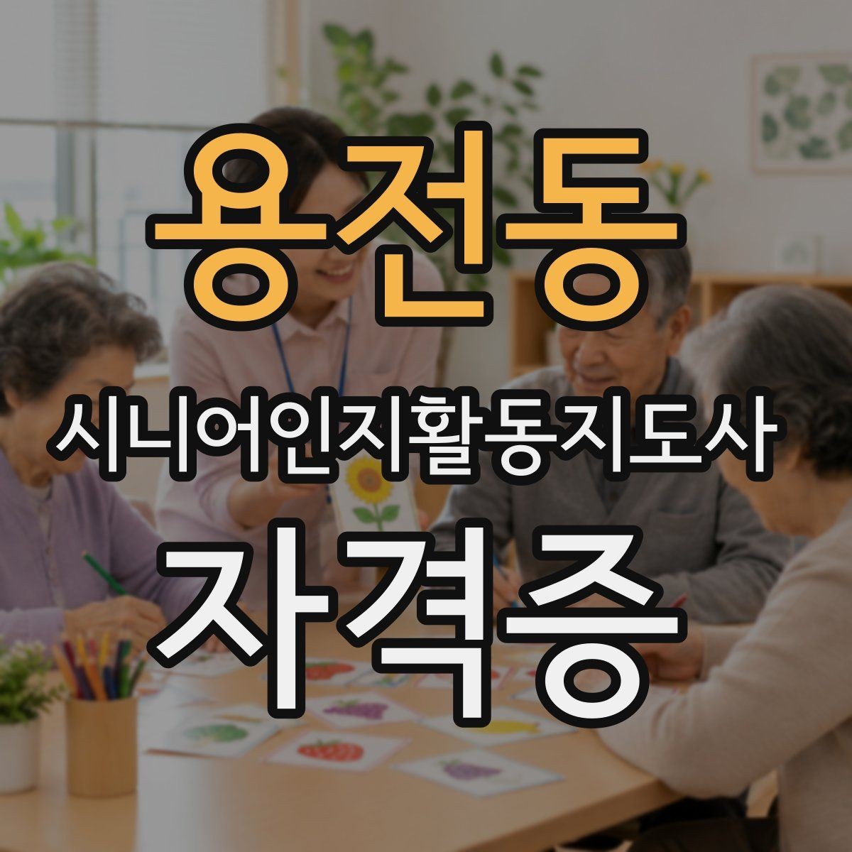 용전동 시니어인지활동지도사 자격증 강의 후기 볼 때 확인할 것