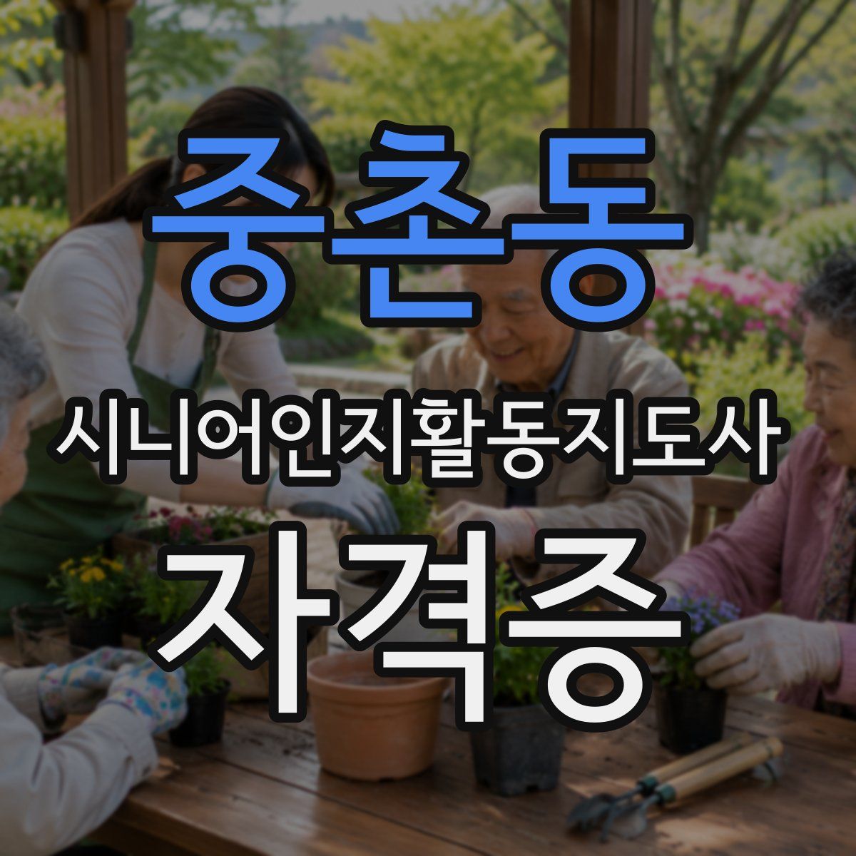 중촌동 시니어인지활동지도사 자격증