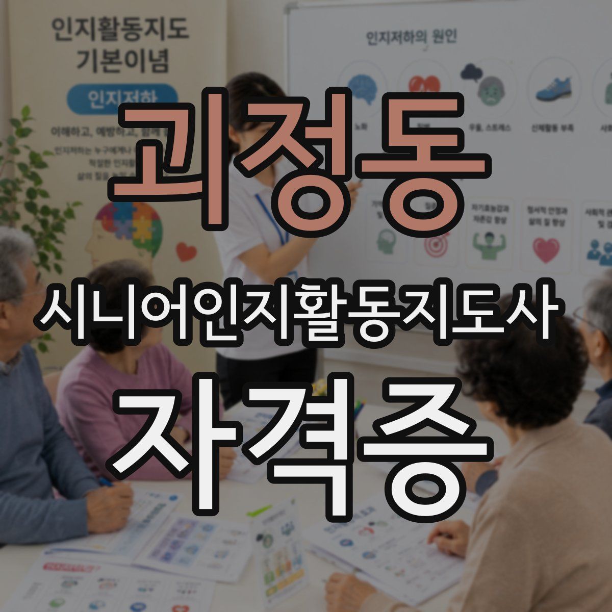 괴정동 시니어인지활동지도사 자격증