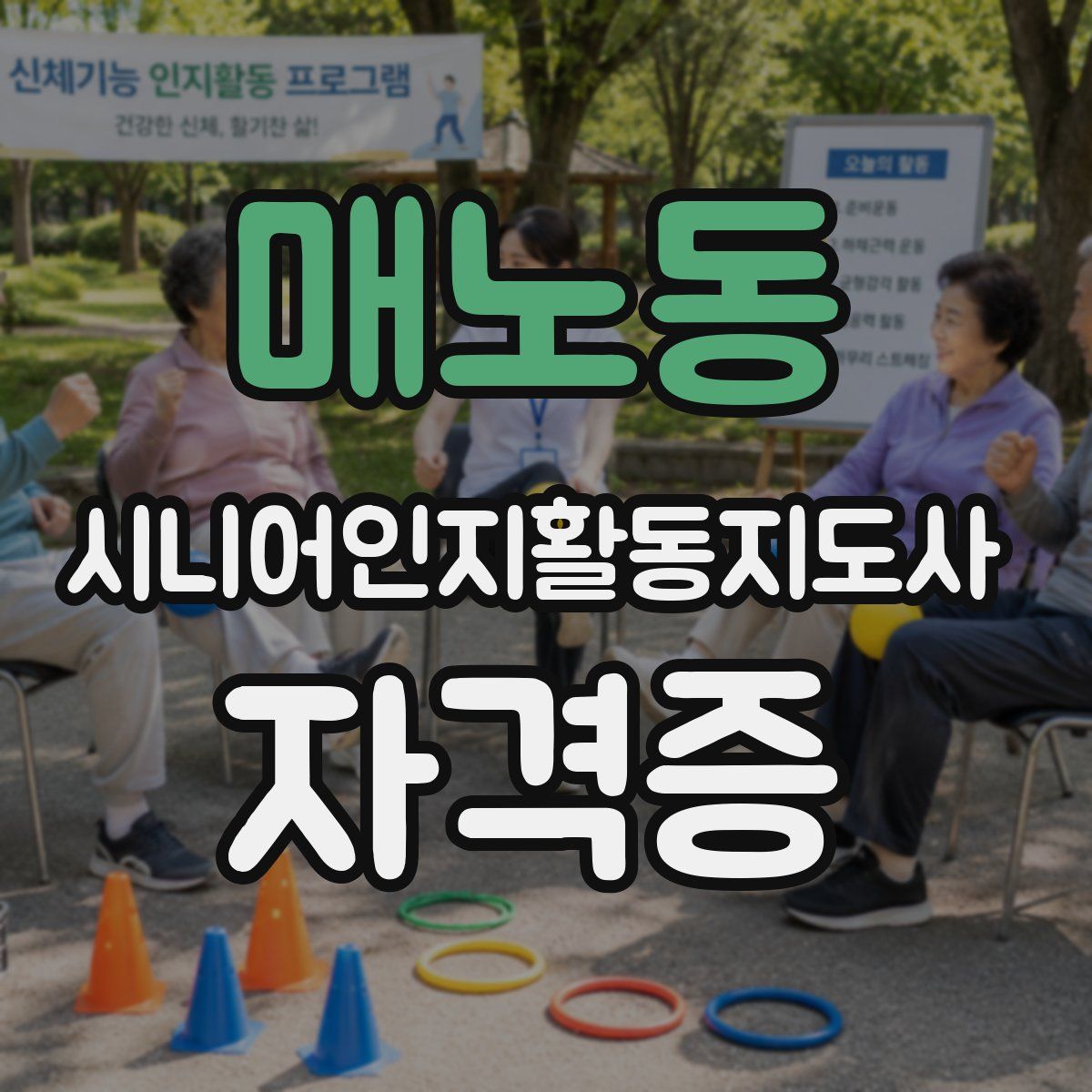 매노동 시니어인지활동지도사 자격증