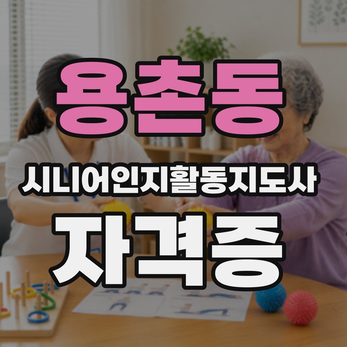 용촌동 시니어인지활동지도사 자격증
