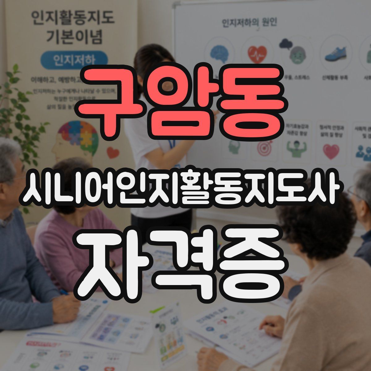 구암동 시니어인지활동지도사 자격증