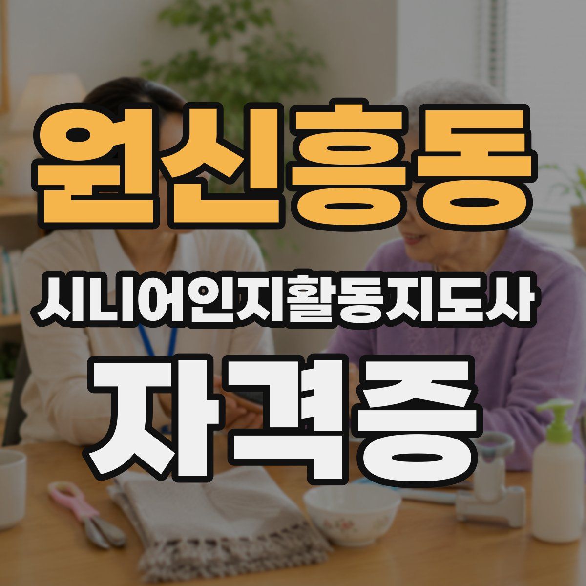 원신흥동 시니어인지활동지도사 자격증