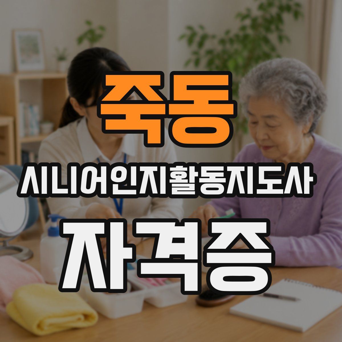 죽동 시니어인지활동지도사 자격증