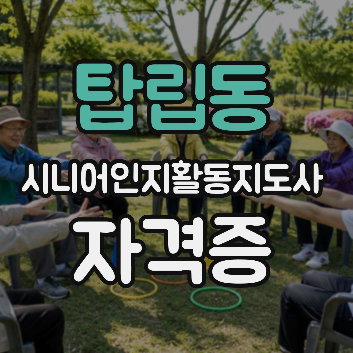 탑립동 시니어인지활동지도사 자격증
