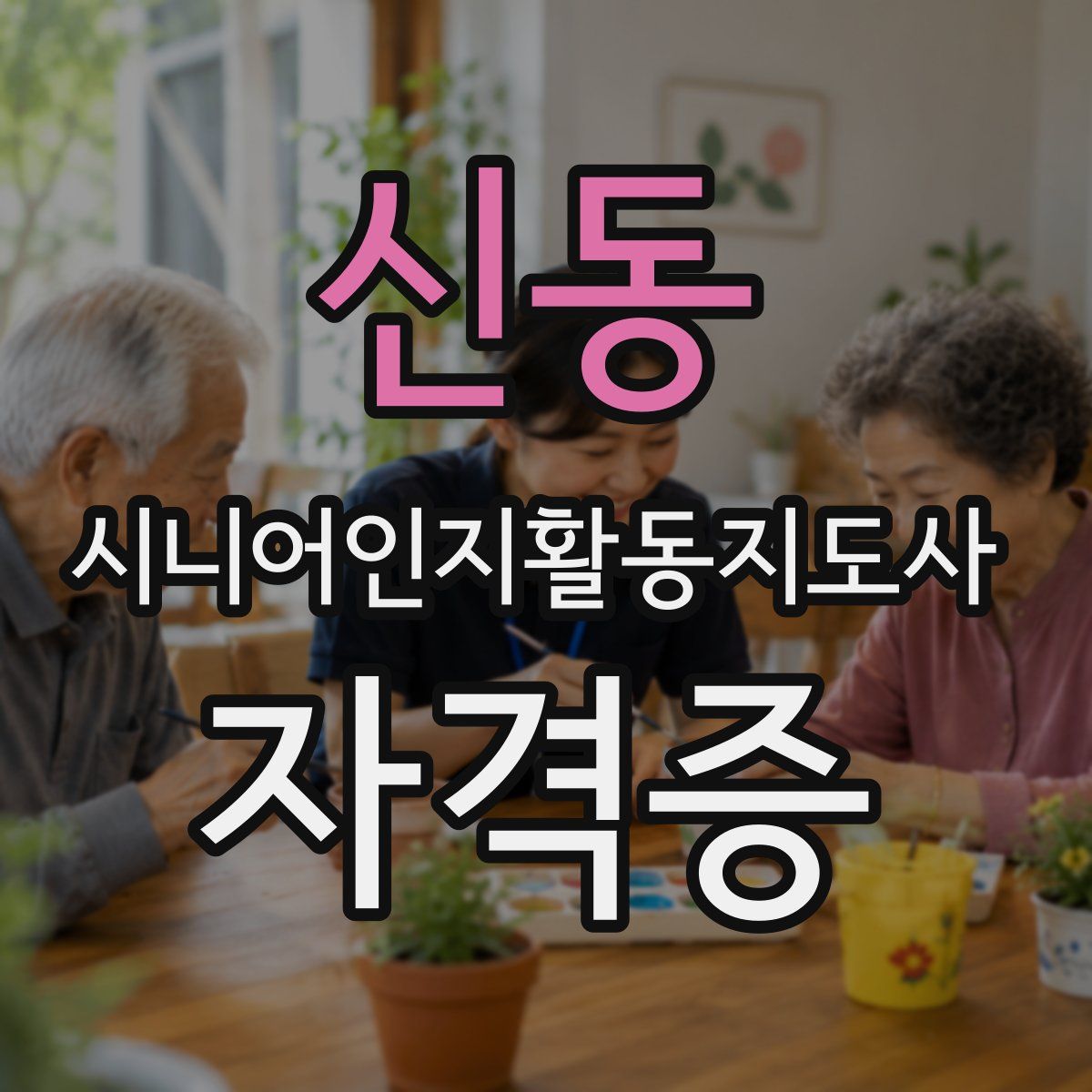 신동 시니어인지활동지도사 자격증