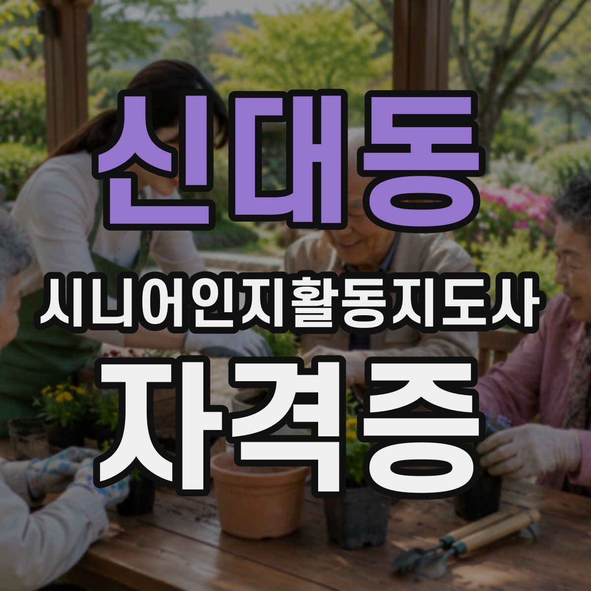 신대동 시니어인지활동지도사 자격증