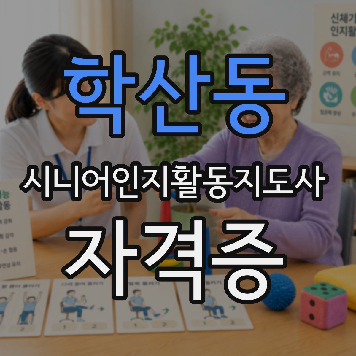학산동 시니어인지활동지도사 자격증