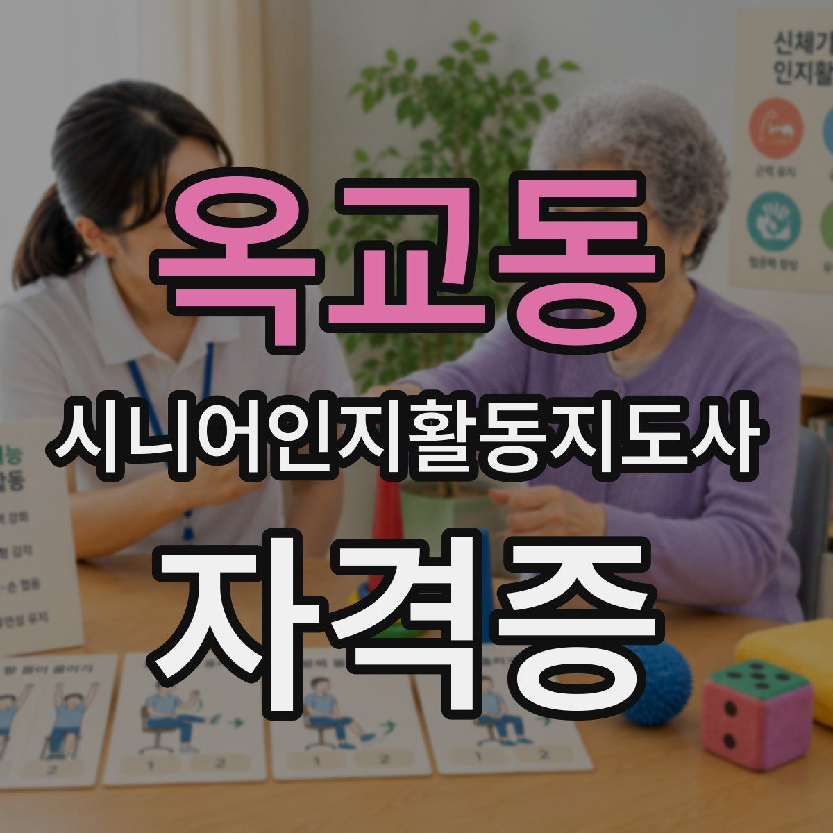 옥교동 시니어인지활동지도사 자격증