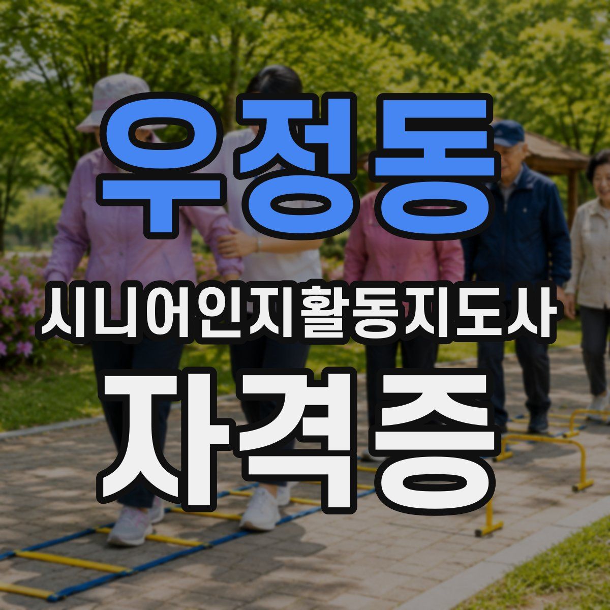 우정동 시니어인지활동지도사 자격증