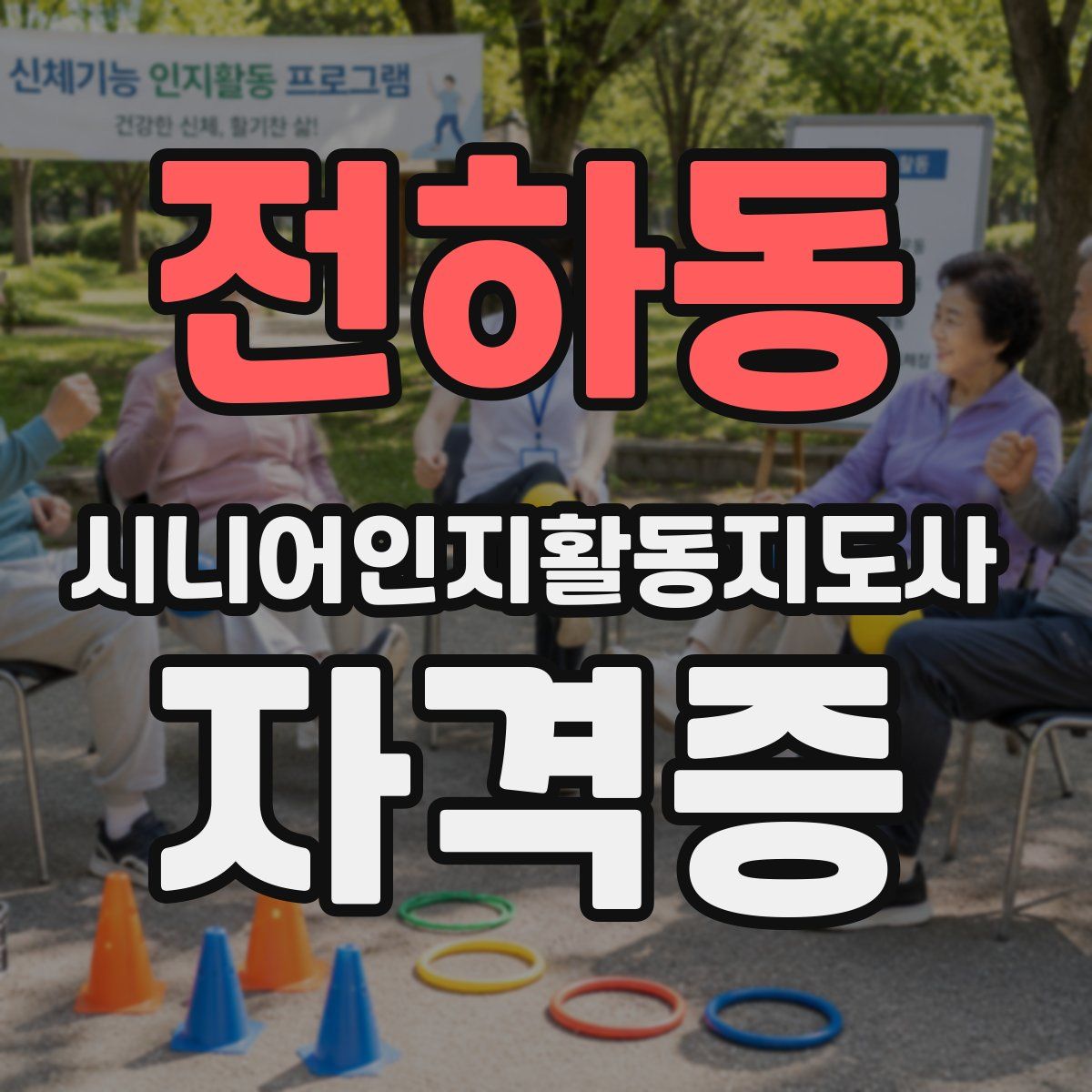 전하동 시니어인지활동지도사 자격증