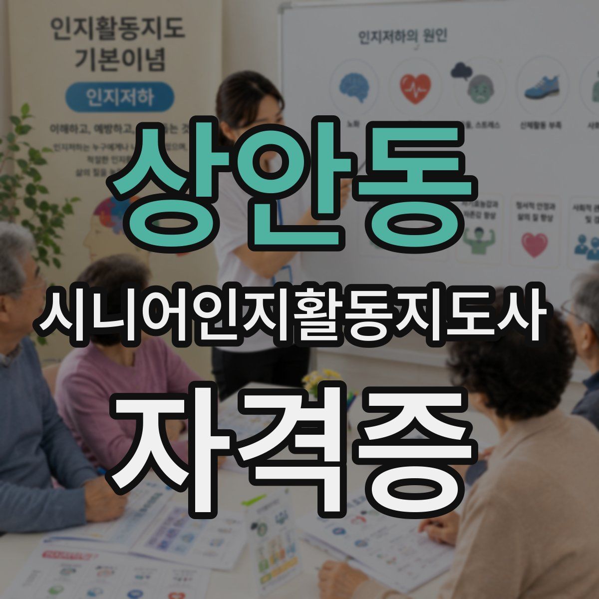 상안동 시니어인지활동지도사 자격증