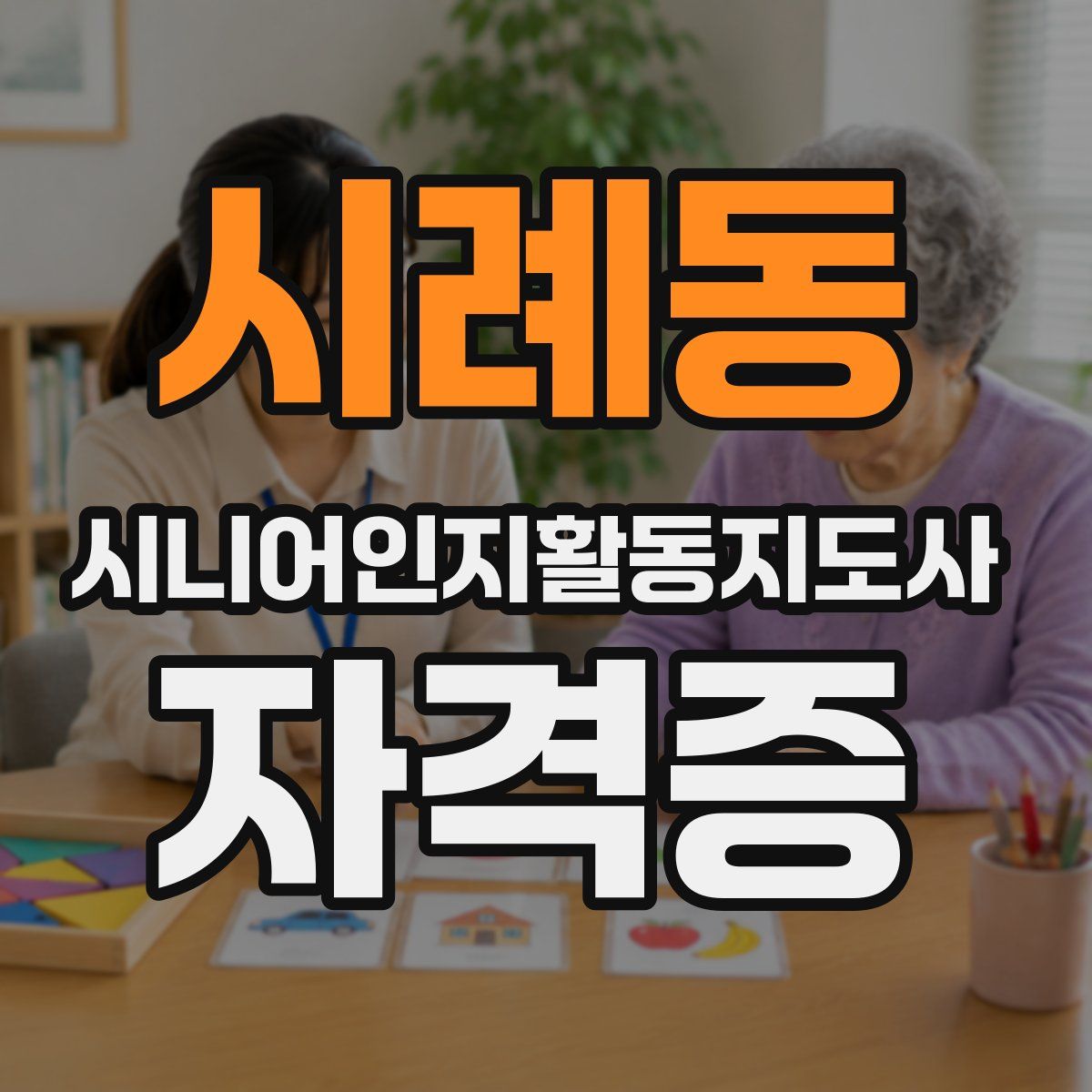 시례동 시니어인지활동지도사 자격증