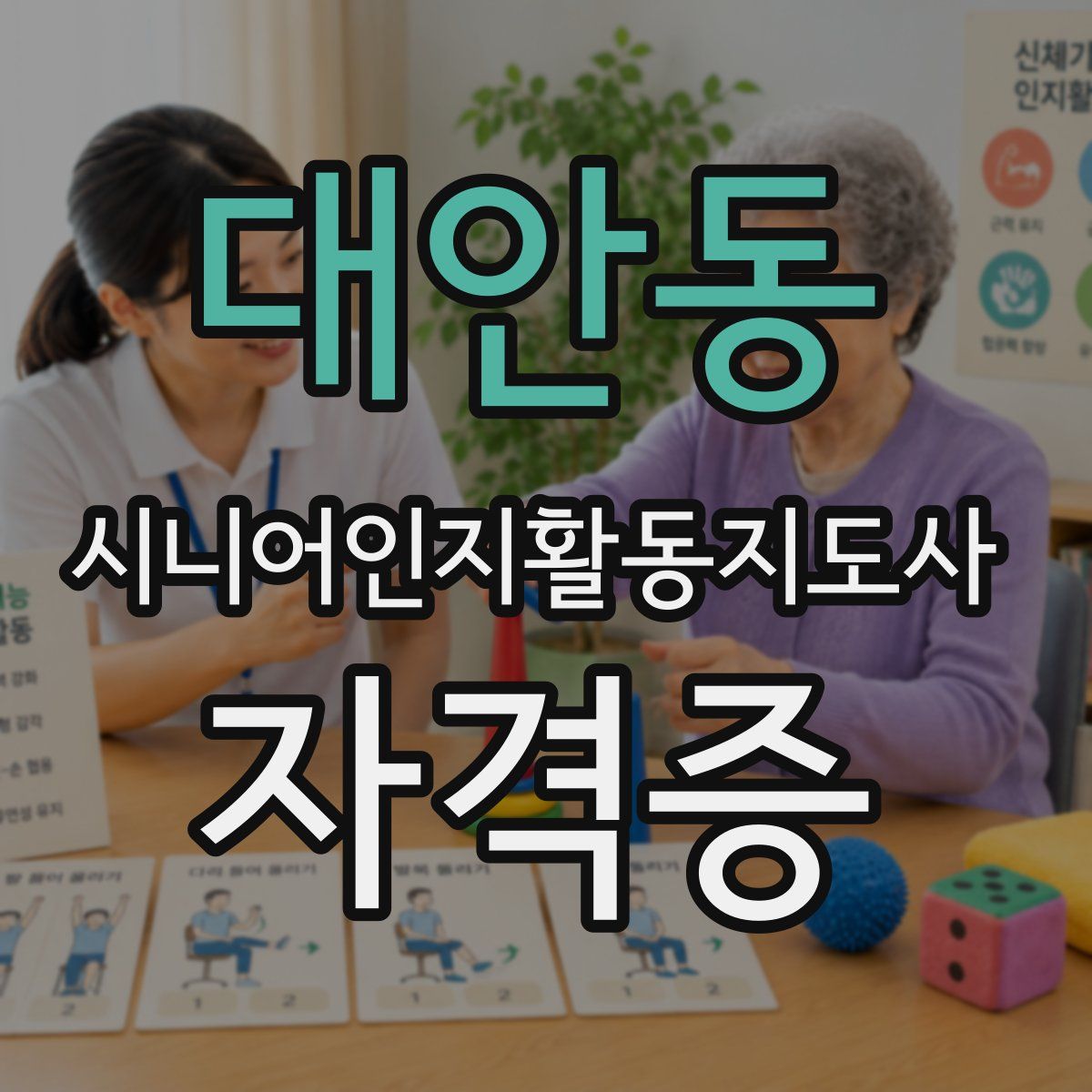 대안동 시니어인지활동지도사 자격증