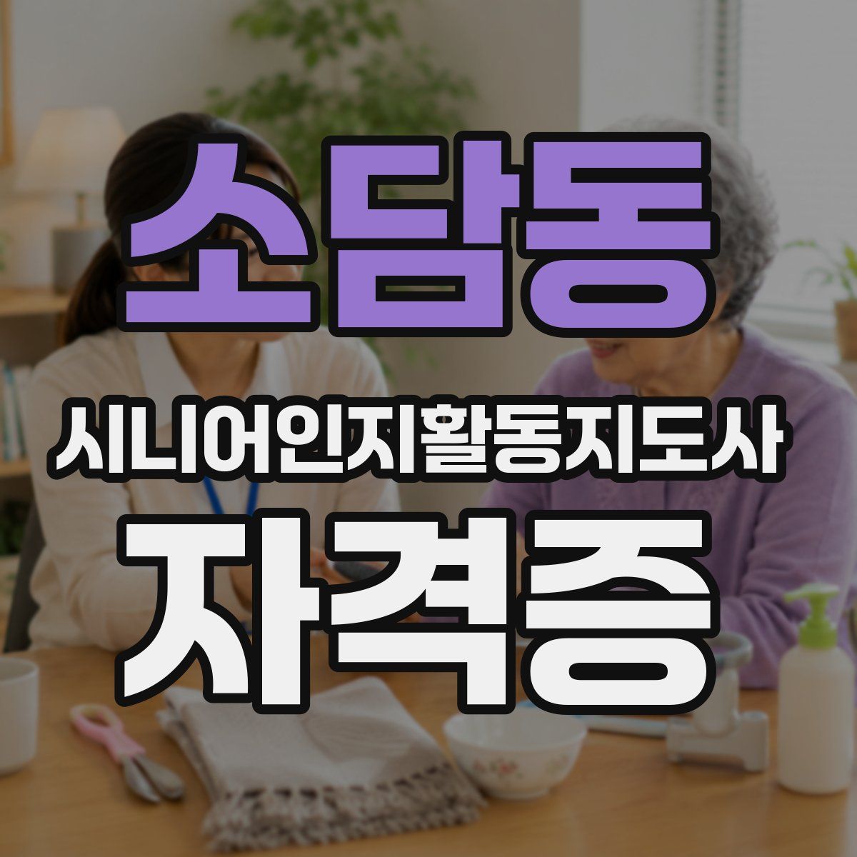 소담동 시니어인지활동지도사 자격증