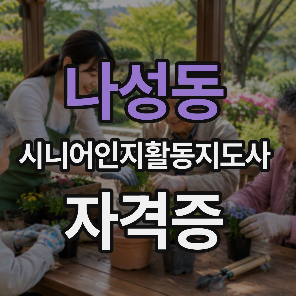 나성동 시니어인지활동지도사 자격증