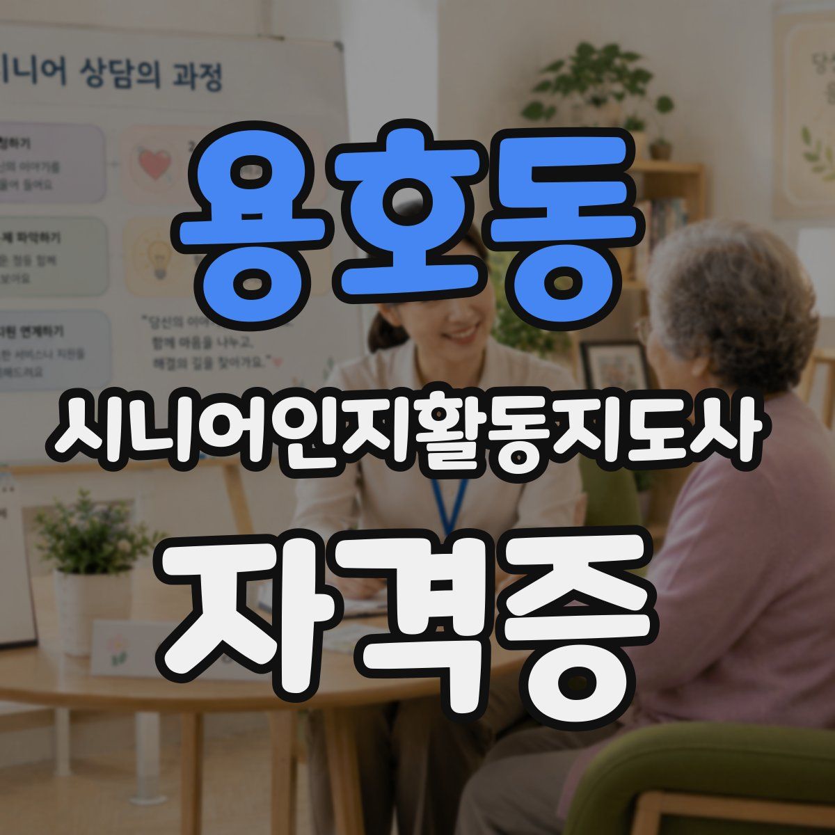 용호동 시니어인지활동지도사 자격증
