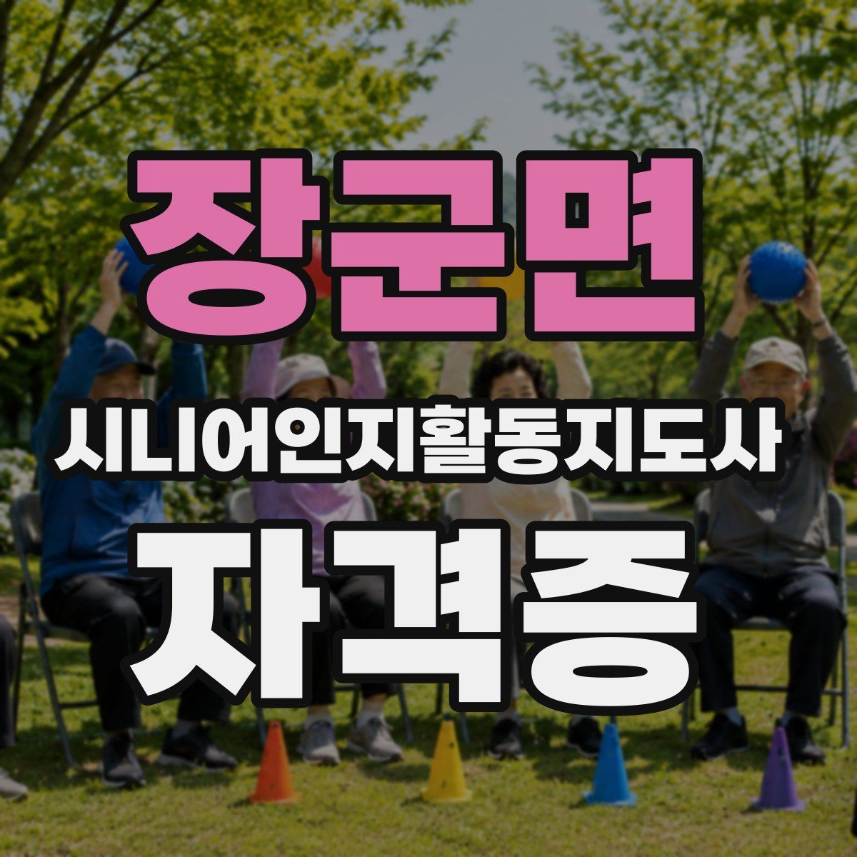 장군면 시니어인지활동지도사 자격증