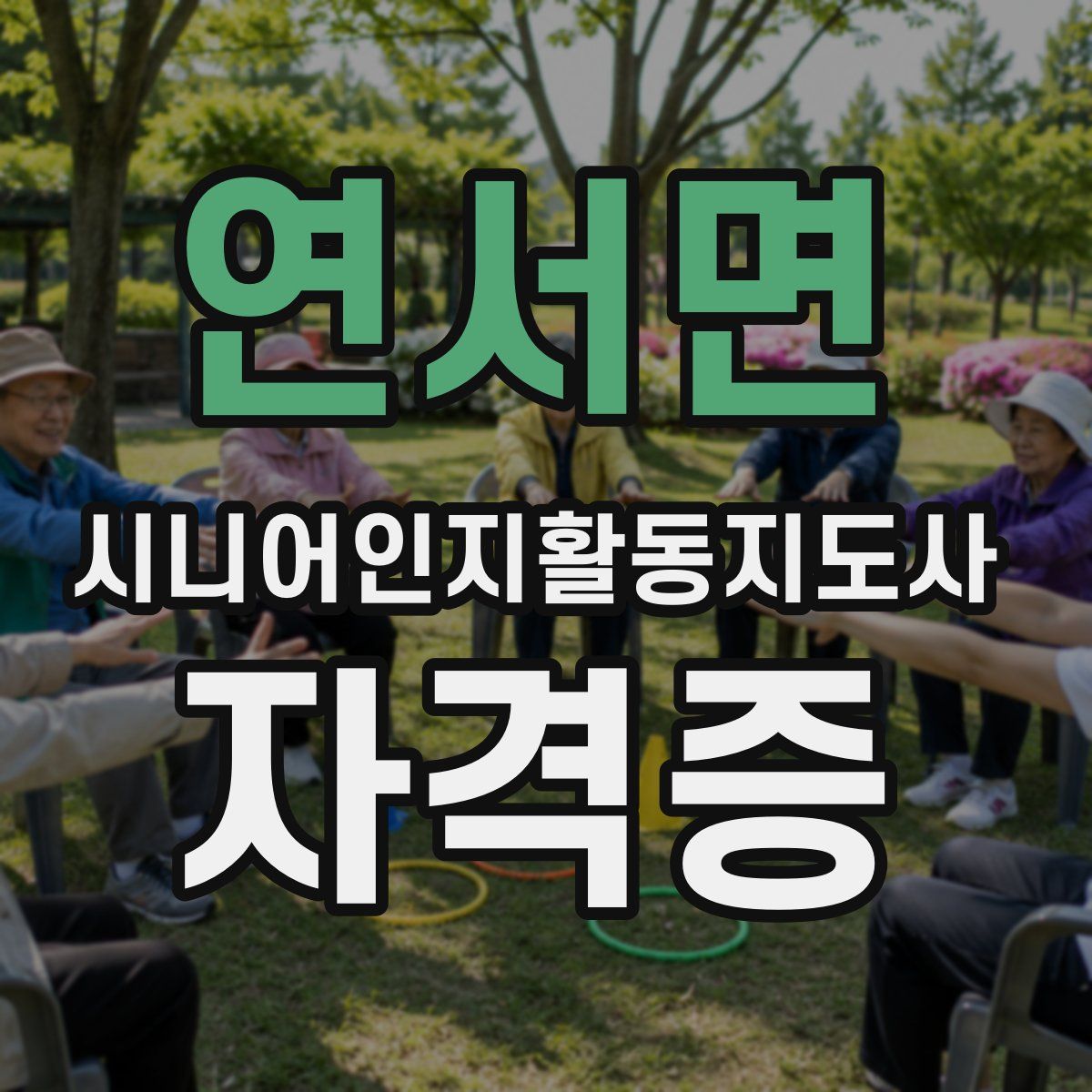 연서면 시니어인지활동지도사 자격증