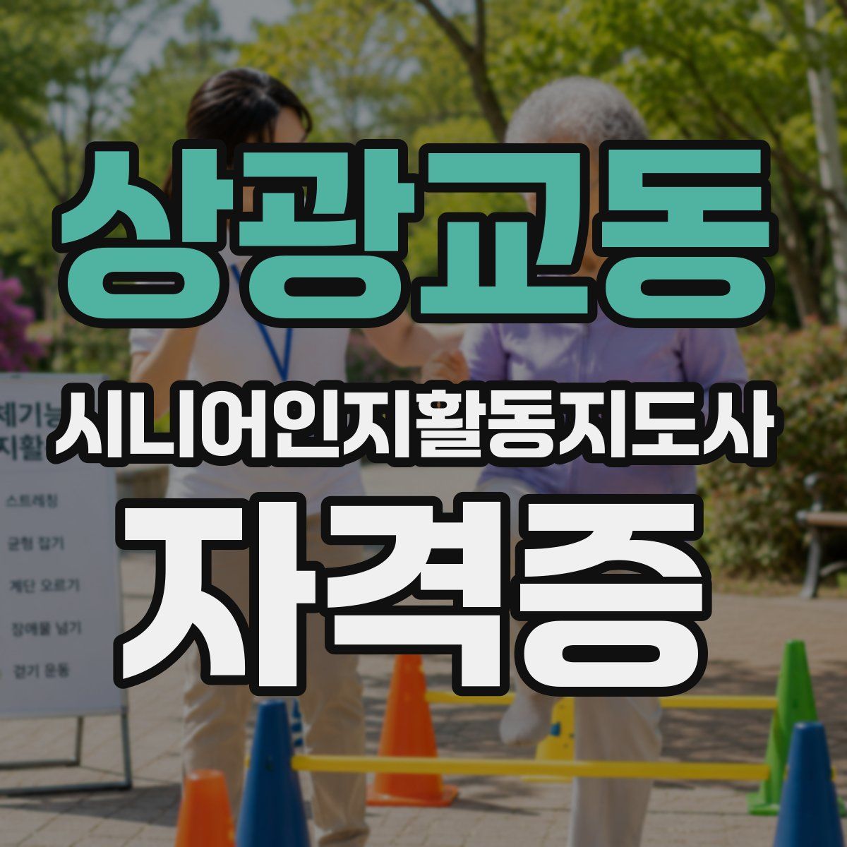 상광교동 시니어인지활동지도사 자격증