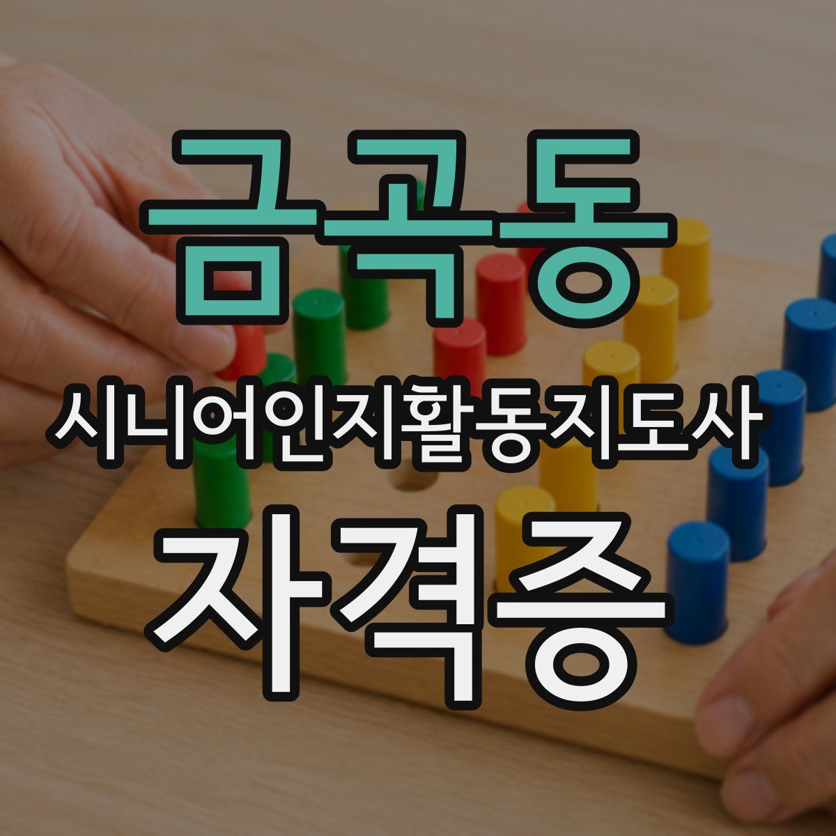 금곡동 시니어인지활동지도사 자격증