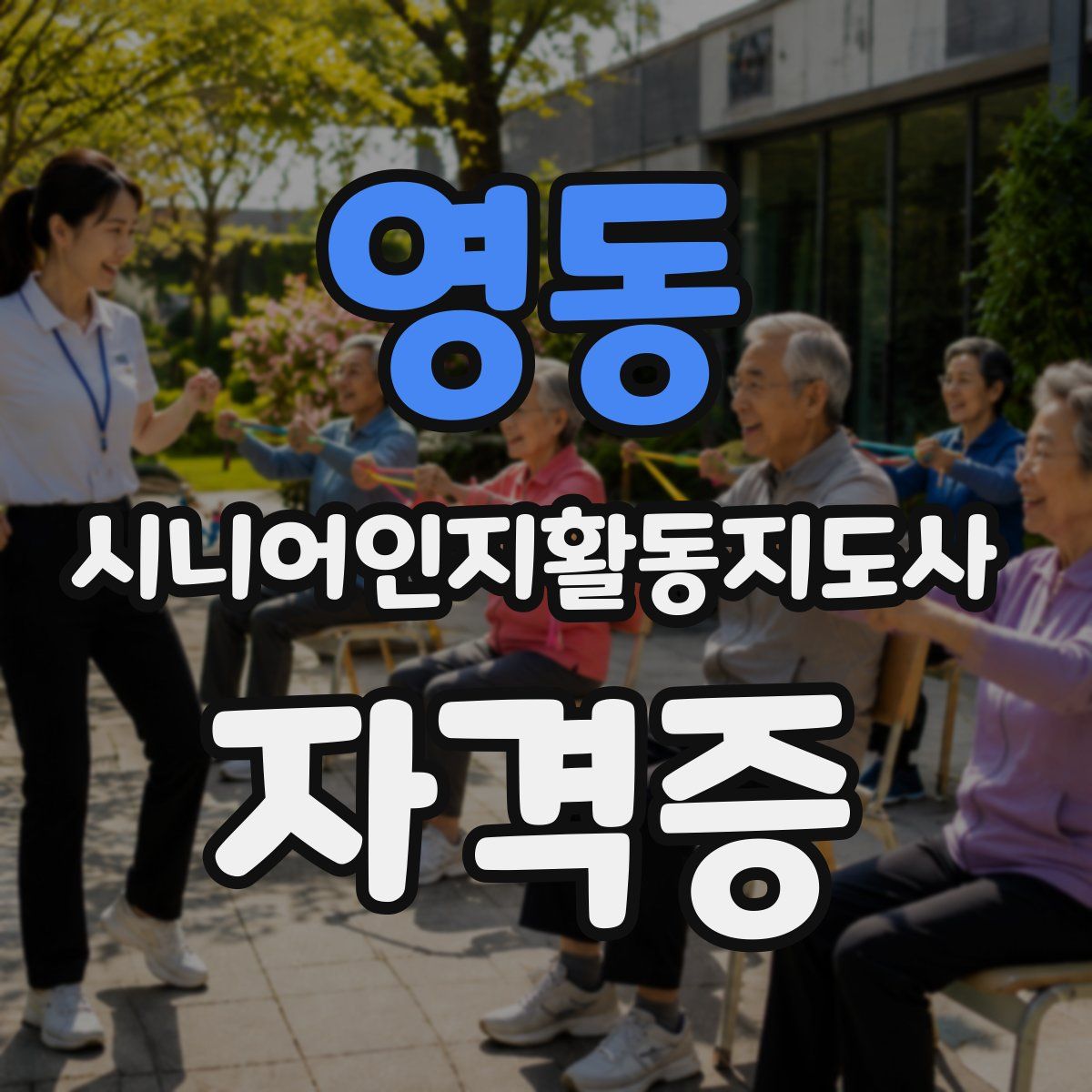 영동 시니어인지활동지도사 자격증
