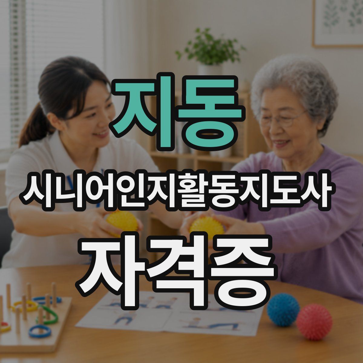 지동 시니어인지활동지도사 자격증