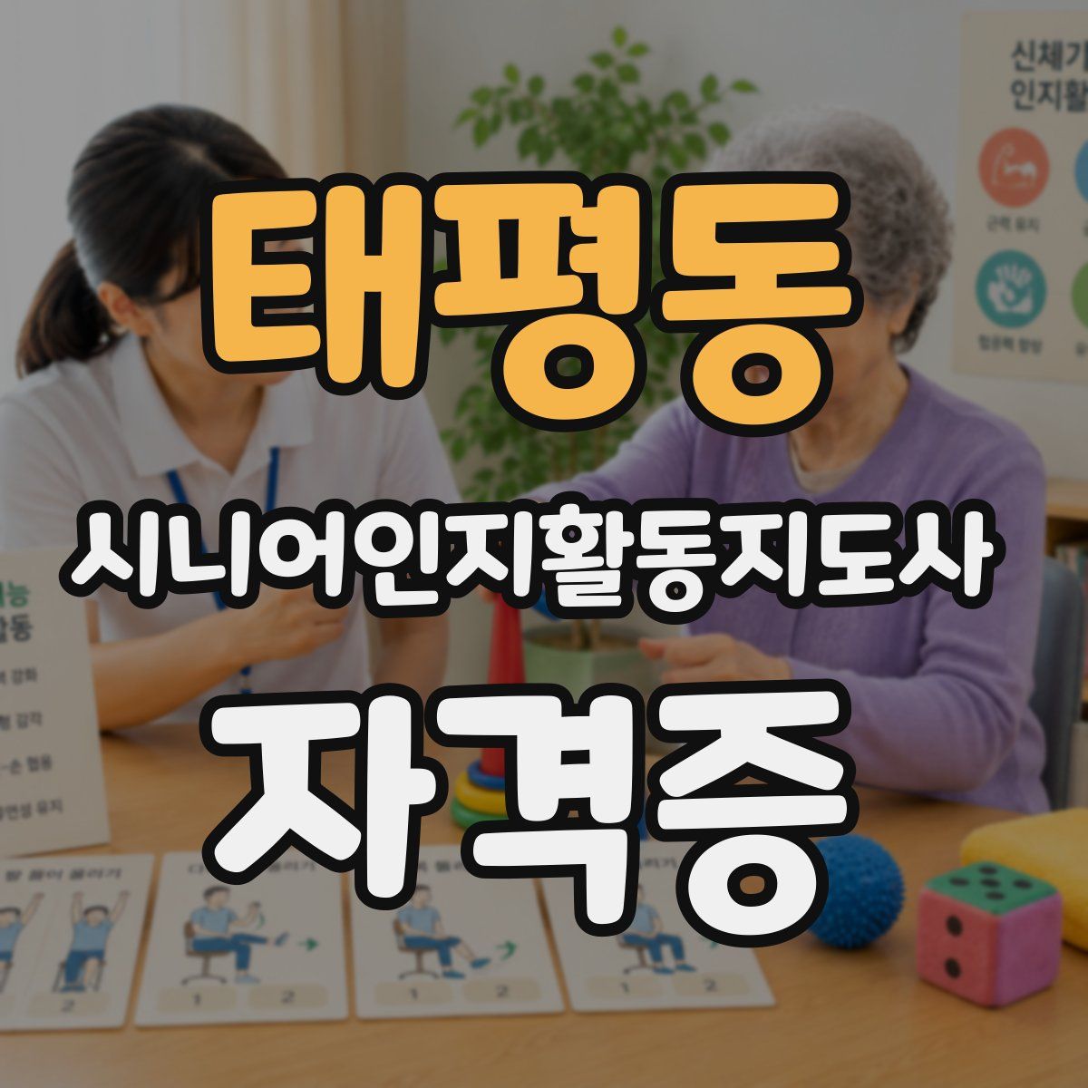 태평동 시니어인지활동지도사 자격증