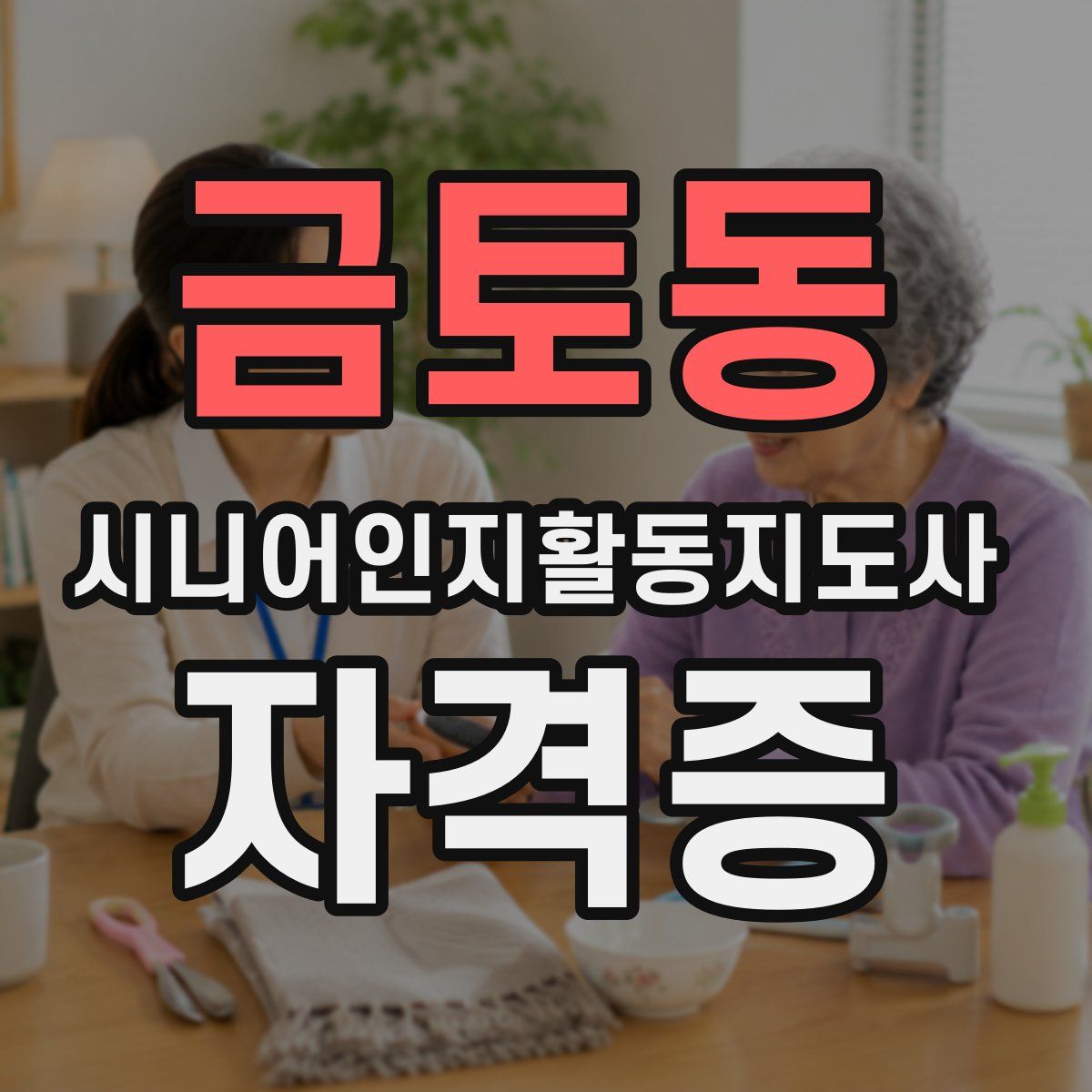 금토동 시니어인지활동지도사 자격증