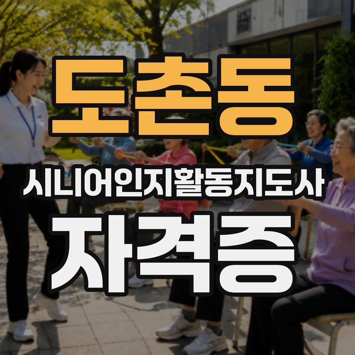 도촌동 시니어인지활동지도사 자격증