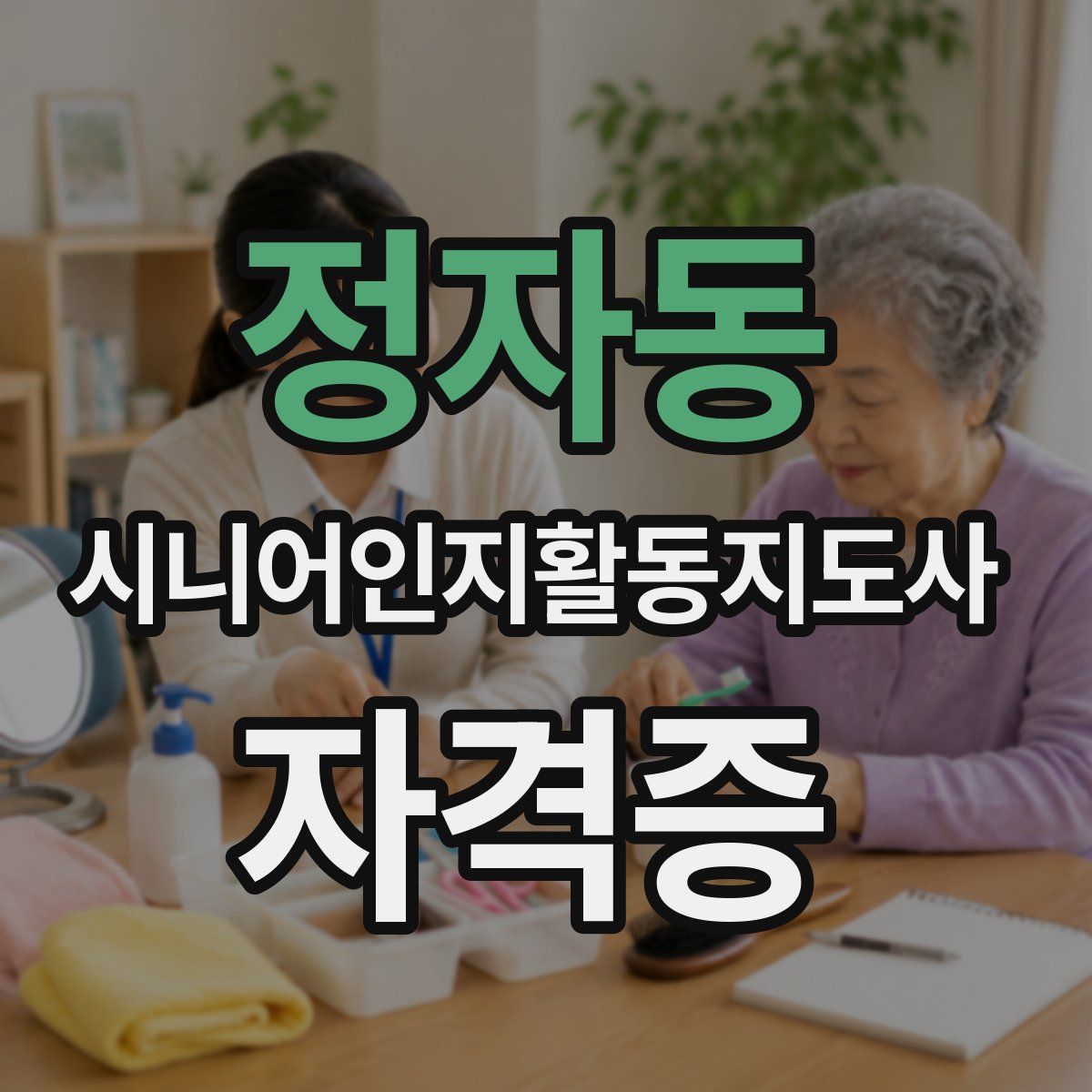 정자동 시니어인지활동지도사 자격증