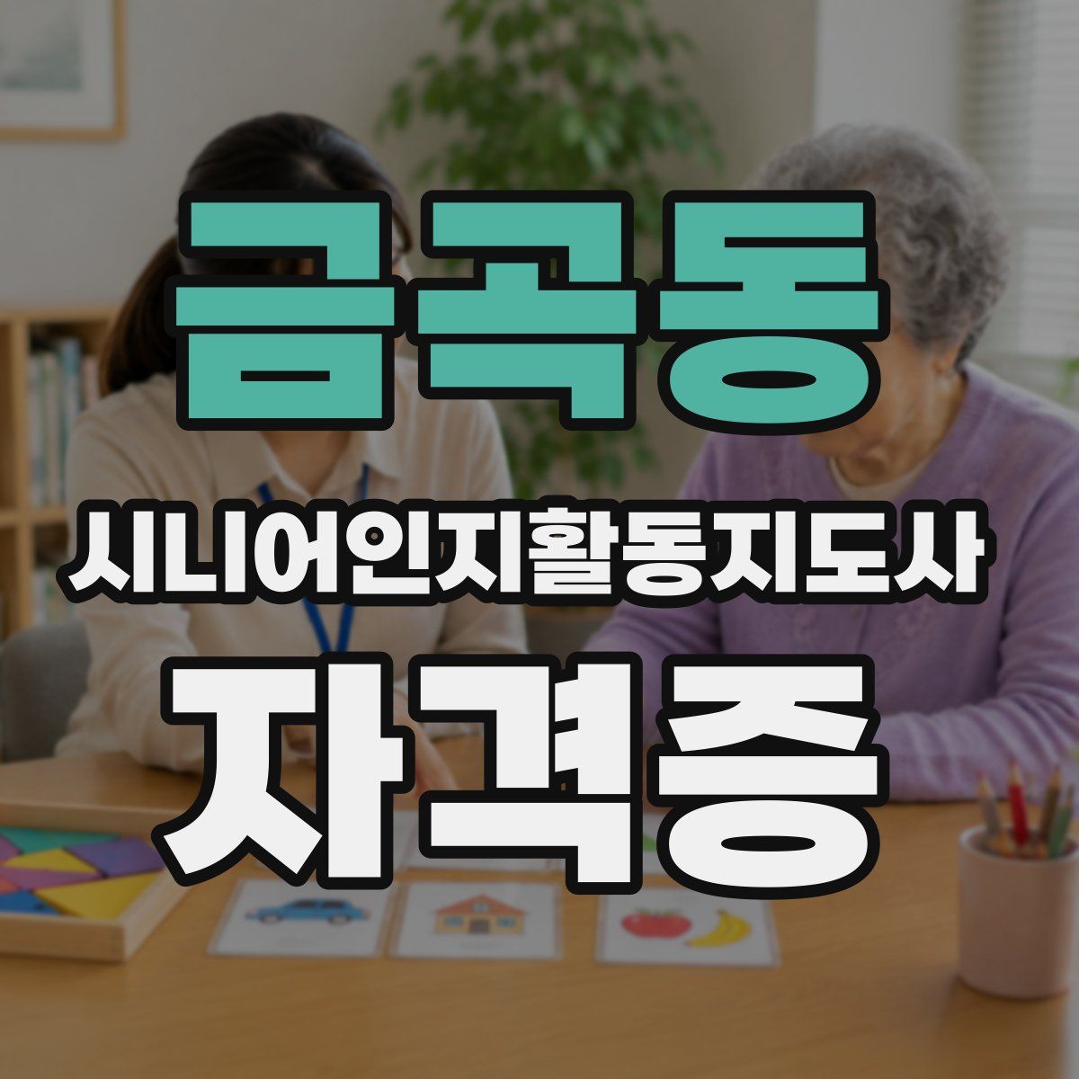 금곡동 시니어인지활동지도사 자격증