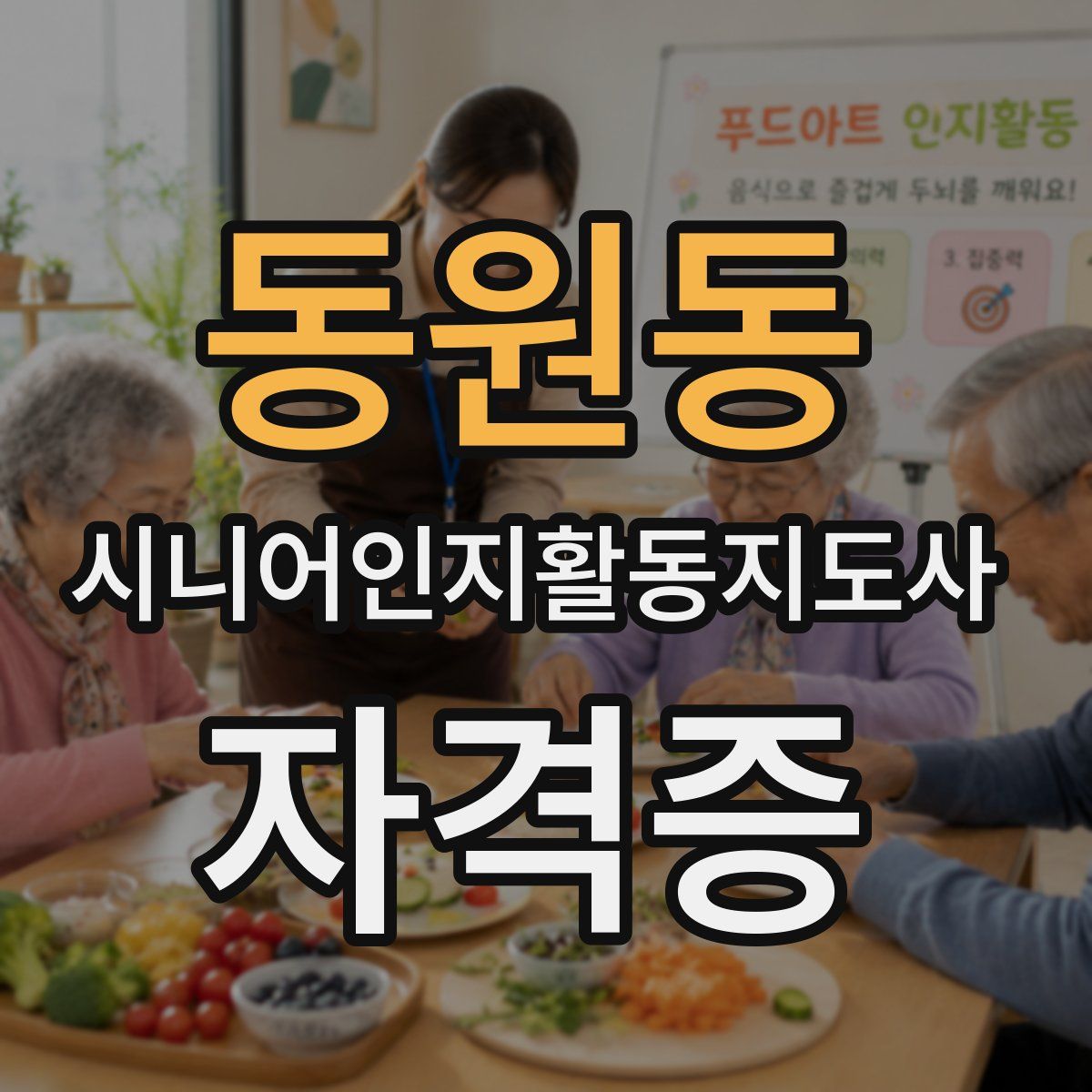 동원동 시니어인지활동지도사 자격증