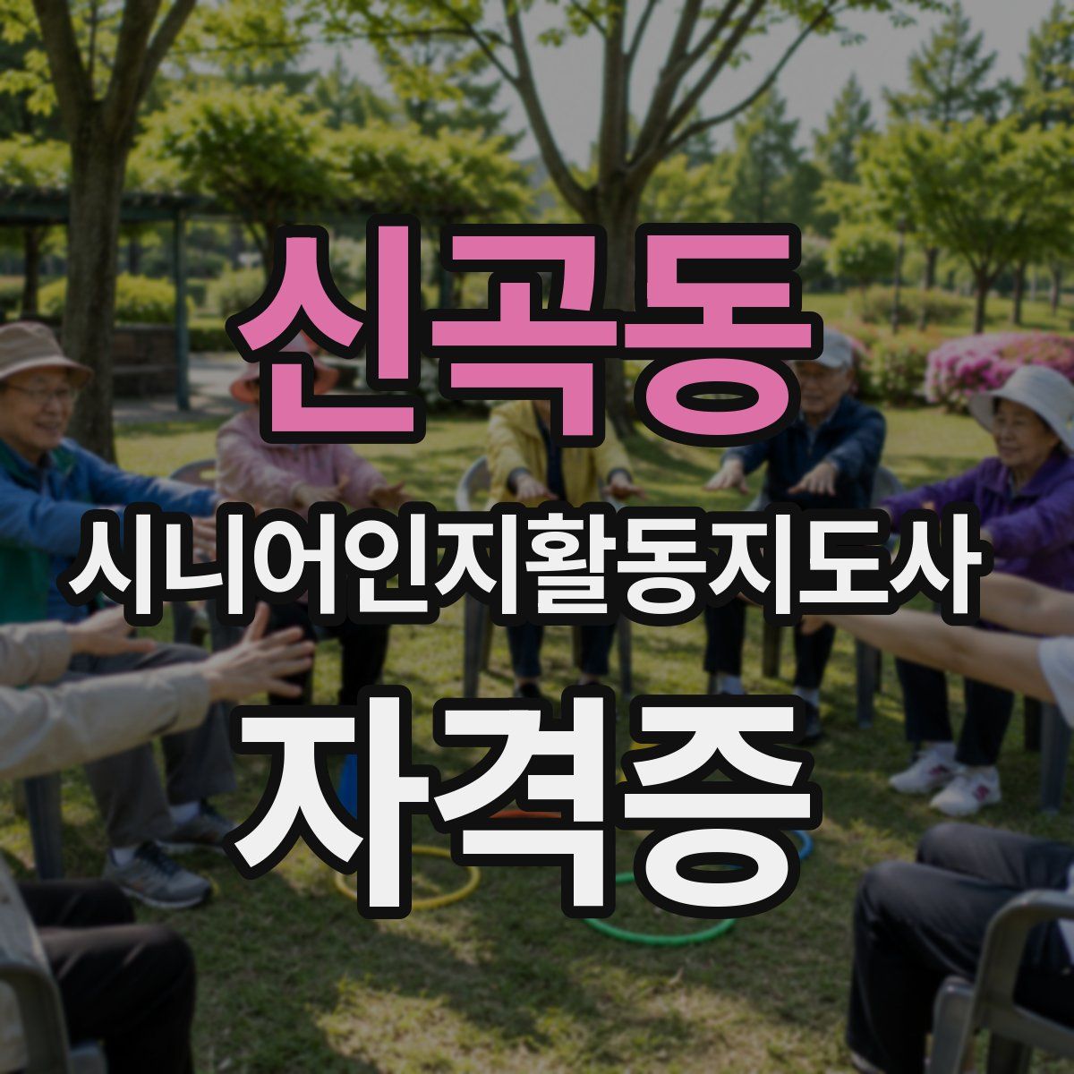 신곡동 시니어인지활동지도사 자격증
