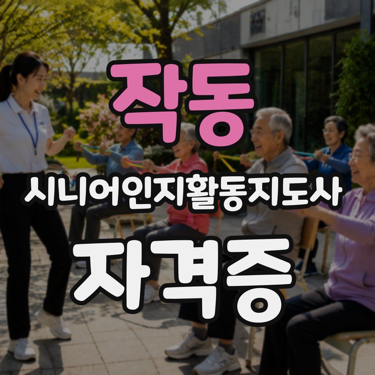 작동 시니어인지활동지도사 자격증
