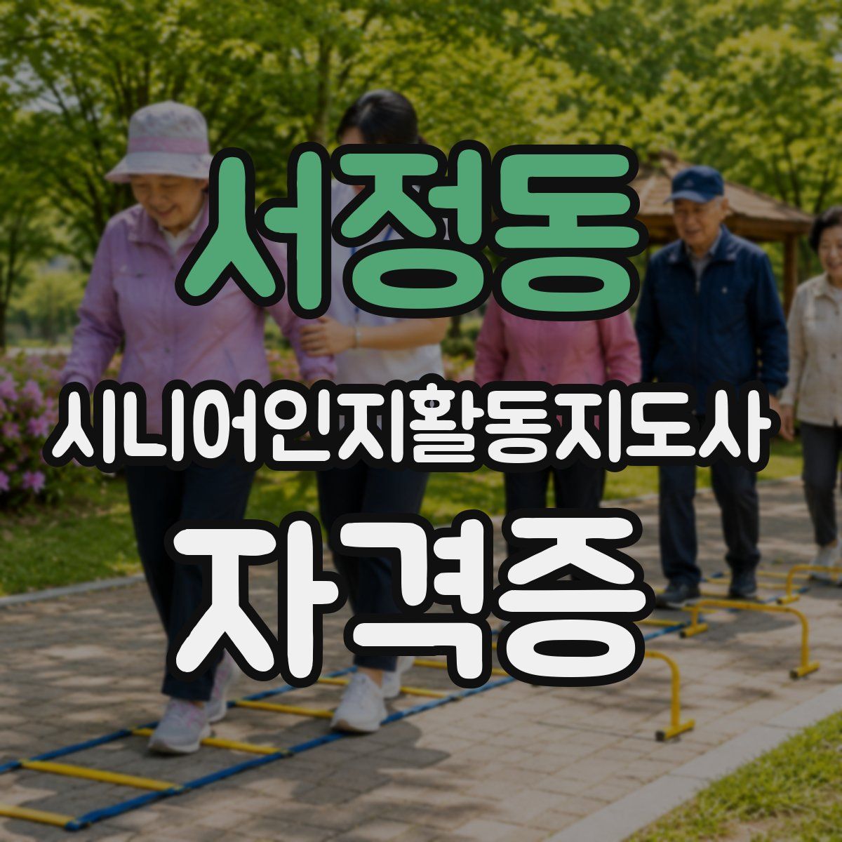 서정동 시니어인지활동지도사 자격증