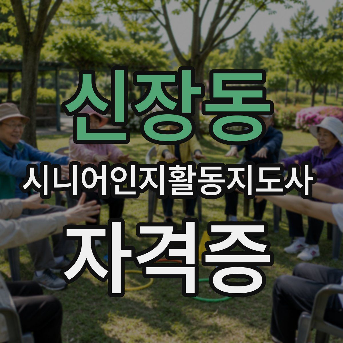 신장동 시니어인지활동지도사 자격증