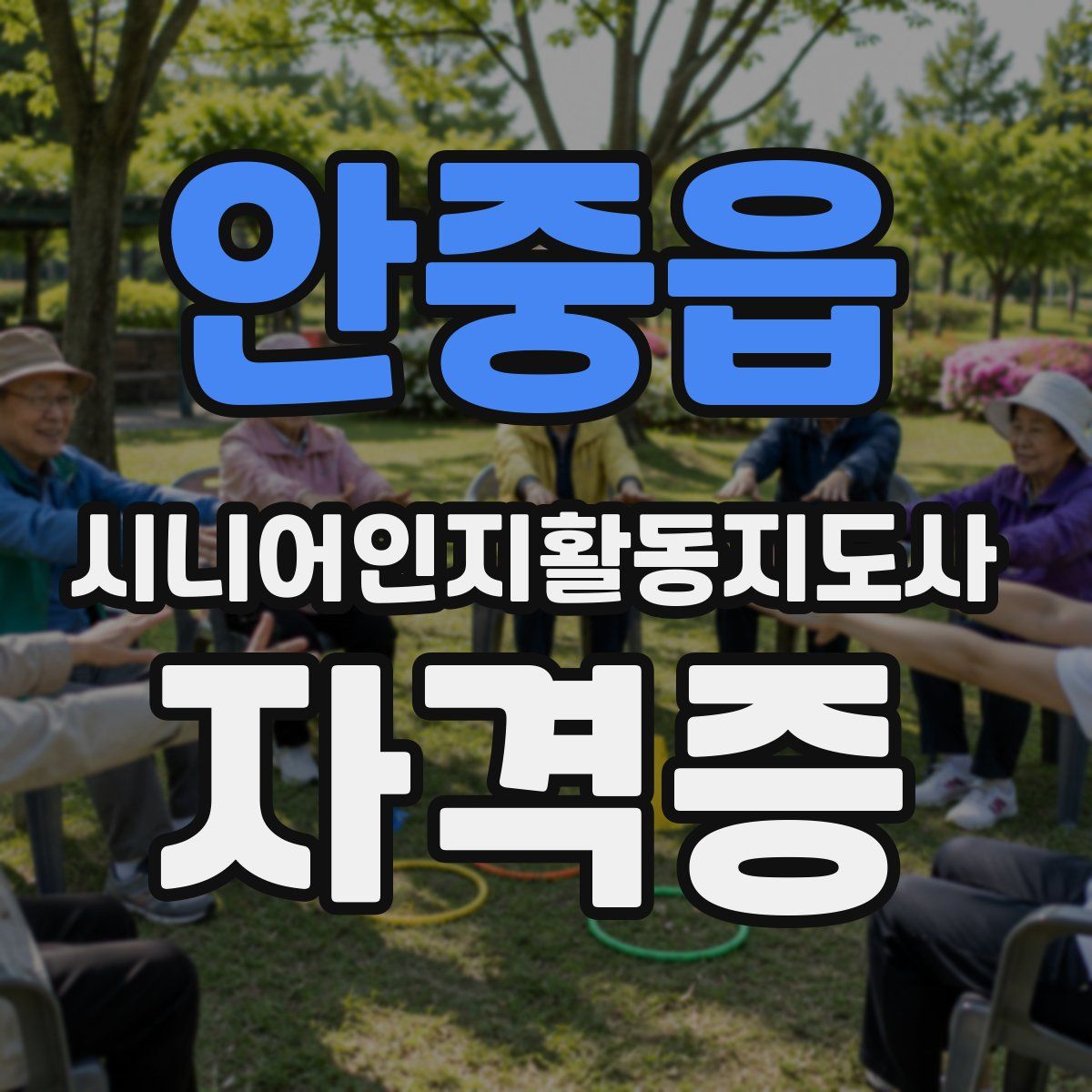 안중읍 시니어인지활동지도사 자격증