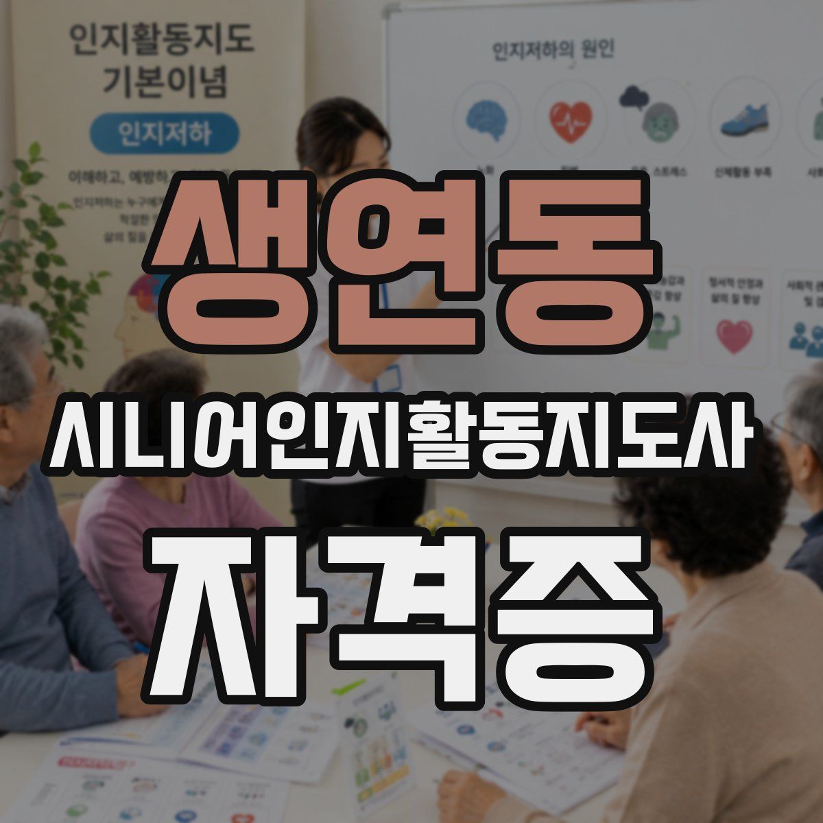 생연동 시니어인지활동지도사 자격증