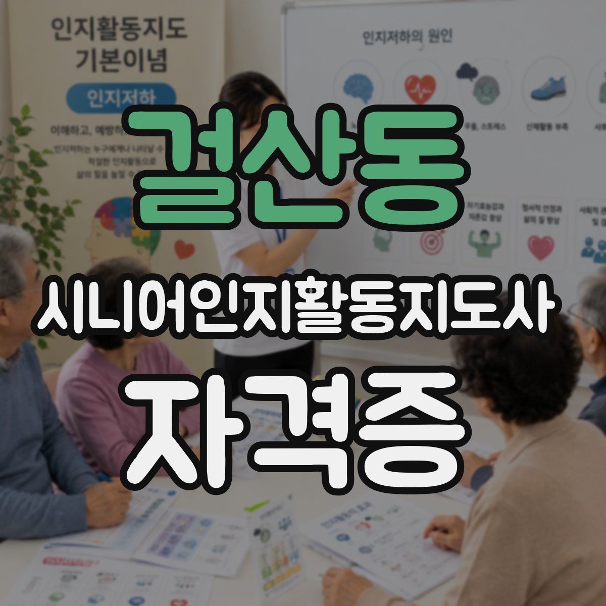 걸산동 시니어인지활동지도사 자격증